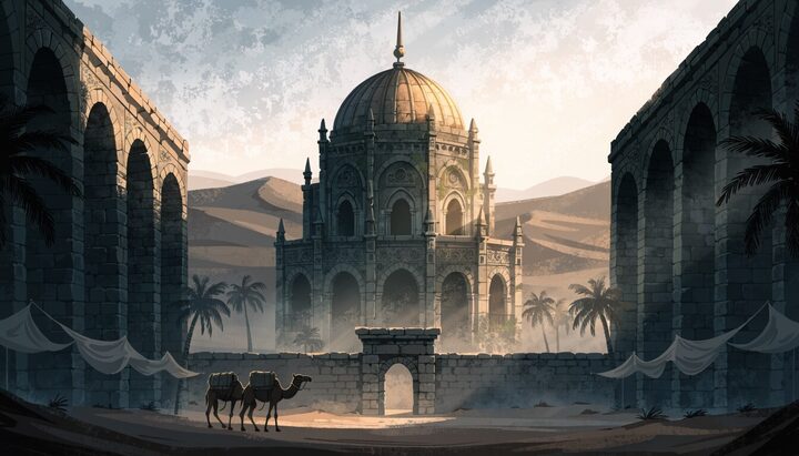 The desert city of Egria